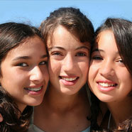 stock photo of girls with braces